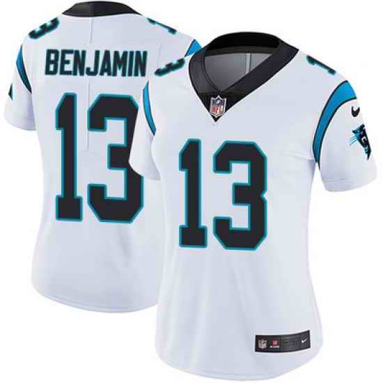 Nike Panthers #13 Kelvin Benjamin White Womens Stitched NFL Vapor Untouchable Limited Jersey